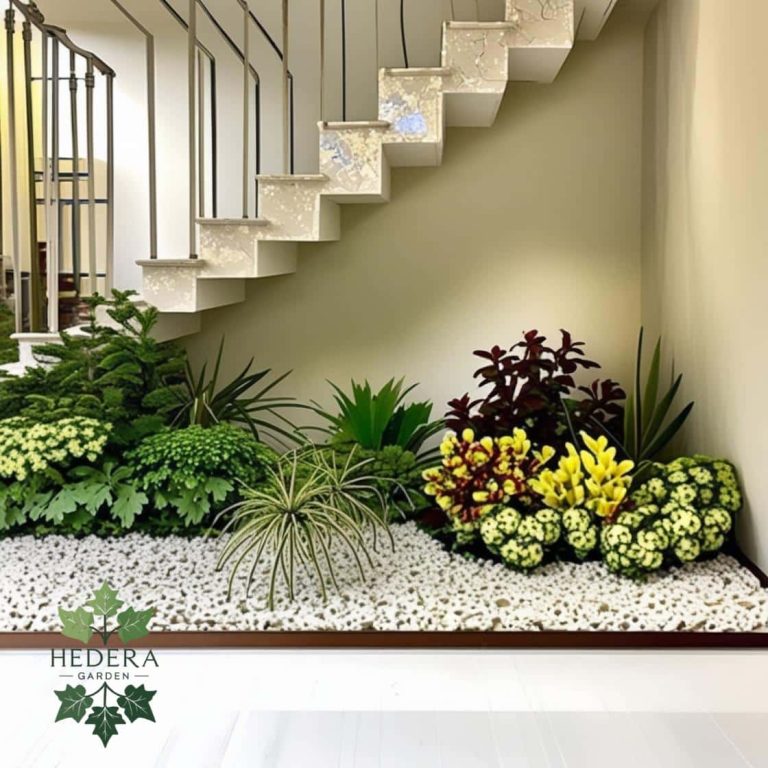 Greenhouse under the stairs